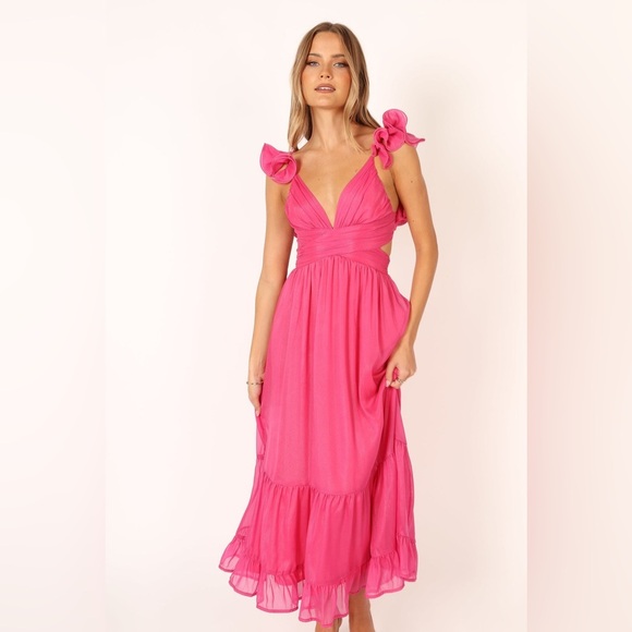 Petal and Pup Bonito Midi Dress - Berry size L - Picture 4 of 16